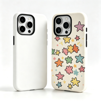 Coque de téléphone 3D par sublimation 2-en-1 pour iPhone 17 Pro Max 16 15 14 13 12, impression photo par transfert thermique, coques arrière robustes, personnalisables DIY