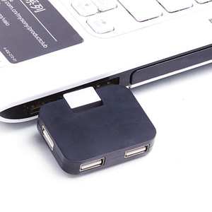 Mini Hub <span class=keywords><strong>USB</strong></span> 2.0 pivotant 4-en-<span class=keywords><strong>1</strong></span> au design carré avec plusieurs ports pour ordinateurs et voitures, logo personnalisé en stock - Product Image 5