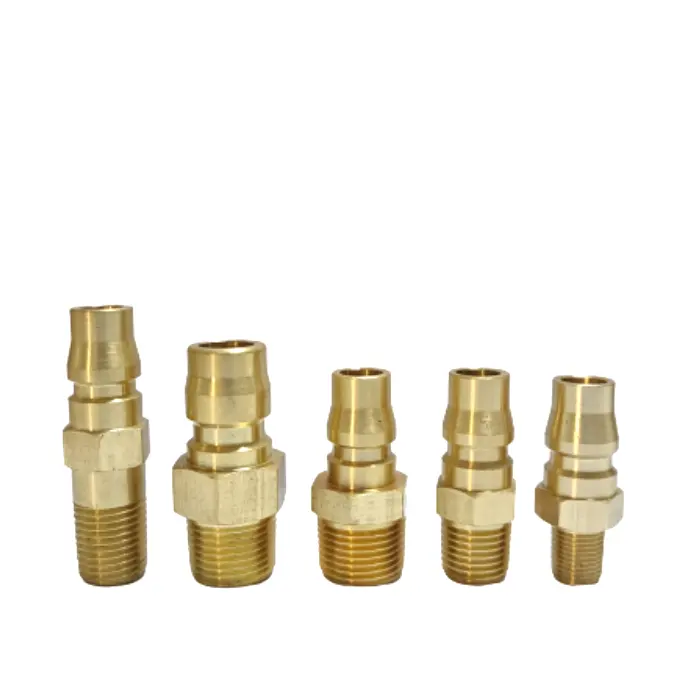 Competitive Prices brass Compression Tube Fitting Hex Nipple PF Series Pneumatic Quick Release Air Quick Coupler