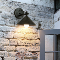 Lámpara de Pared Exterior Minimalista Americana, Impermeable, para Jardín, Balcón y Terraza, LED