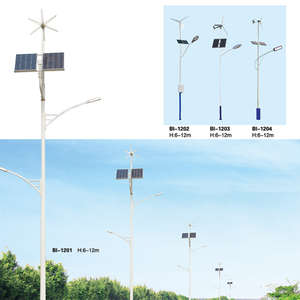Lampadaire Solaire Personnalisable avec Complément Éolien, Système d'Éclairage Extérieur Haute Efficacité pour Jardin, Indice de Protection IP65, 120 Lumens - Product Image 4