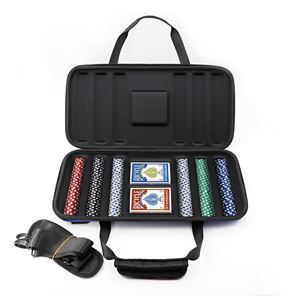 Custom EVA Clay Classic <span class=keywords><strong>Casino</strong></span> 300 Pcs Poker Chip 2 Juego de naipes con estuche - Product Image 4
