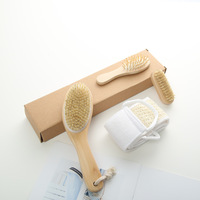 Promotion en gros : Coffret cadeau de bain 4 pièces avec brosse corporelle en forme de cuisse de poulet, éponge de dos et brosse à ongles
