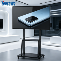 Kiosque tactile TouchWo 55-98 pouces, double système d'exploitation Windows et Android, écran tactile 4K, IP65, étanche, PCAP, affichage interactif intelligent pour exposition