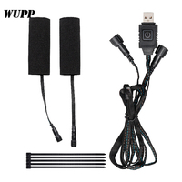 WUPP Housse de poignée chauffante pour moto à installation facile, USB 5V, coussin chauffant pour guidon, puissance 7W-12W, température de fonctionnement de -20°C à +50°C, utilisation hivernale
