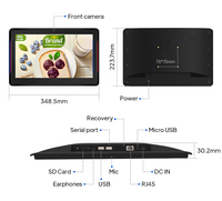 Özelleştirilmiş OEM WA1336T RK3566 duvara montaj taşınabilir konferans rezervasyon cihazı LED ışıkları ile dokunmatik ekran Android tablet