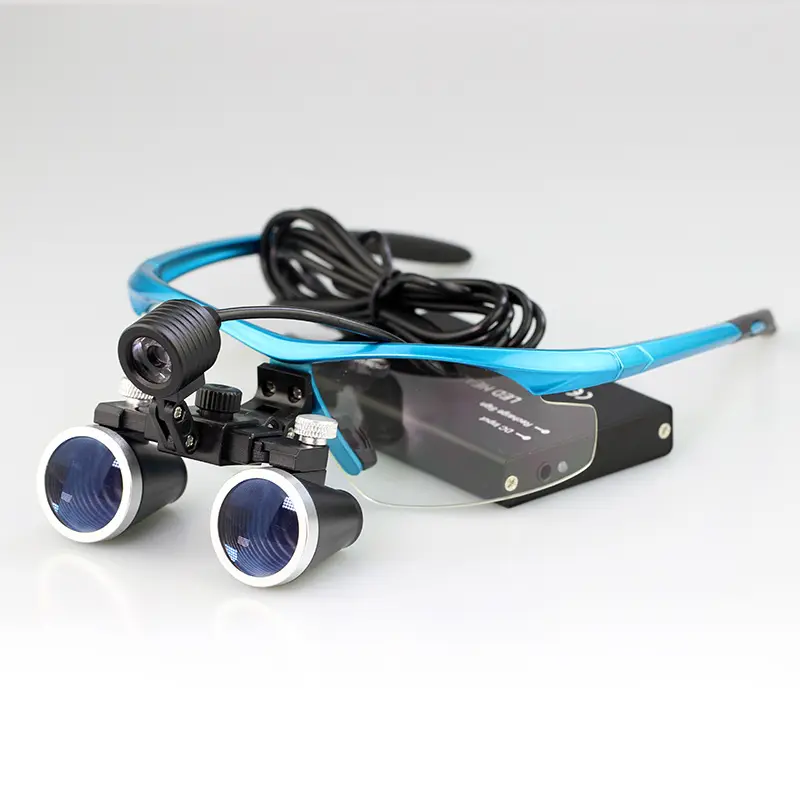 Dental 2.5X 3.5X Magnifier Surgical Led Dental Loupes with different color