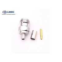 Conector de crimpado recto tipo N hembra/macho altamente recomendado para mini cable LMR240/ RG8