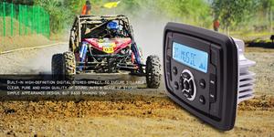 อะไหล่เครื่องเสียงระดับมืออาชีพสำหรับรถ ATV รุ่น H-806 เครื่องเสียงสเตอริโอทางทะเล วิทยุ FM AM พร้อมบลูทูธและช่องต่อ USB สำหรับรถ ATV - Product Image 3