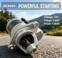 Motor de Arranque Duradero de 12V 1.2KW con Engranaje de Accionamiento de 9T Compatible con Generador de Motor Diésel Monocilíndrico, Rotocultivador y Hormigonera