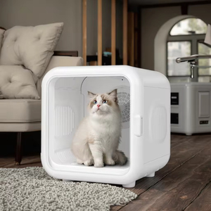 カスタマイズ可能なエコフレンドリーABS素材使用、60L容量の電動ペットヘアドライヤーボックス（猫・犬用）、モダンデザイン - Product Image 4
