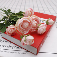 Bouquet de lotus artificiel Oulifei à 4 têtes, décoration d'intérieur en soie plastique pour la Saint-Valentin, ornement de mariage