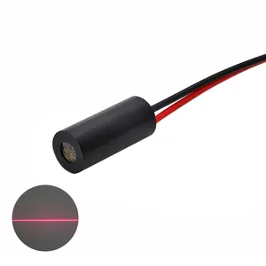 Modulo di taglio della linea Laser di qualità industriale 8x18mm 650nm 1mW 5mW rosso a luminosità costante posizionamento parti di apparecchiature Laser