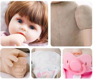 Muñecos Reborn de vinilo de silicona para niñas, muñecos personalizados, juguetes de felpa <span class=keywords><strong>Chucky</strong></span> de 46Cm - Product Image 5