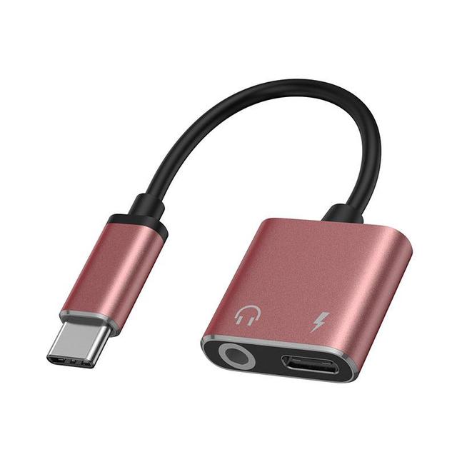 3.5Mm Earphone Jack Audio Cable Usb C Type-C Audio Splitter Type C to 3.5 Mm Adapter Earphone Adapter