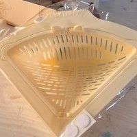 Keranjang Pembuangan Air Plastik Segitiga Magnetik Baru, Saringan Wastafel Rumah Tangga, Jaring Penyaring Air Cuci Piring, Keranjang Pembuangan Air Dapur