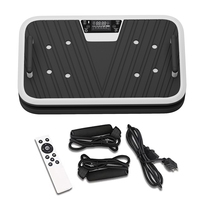 Tragbare Fitness-Vibrationsmaschine mit Digitalanzeige und Griffen Vibrationsplattform Körpershaker für Muskel-Fitness-Workout