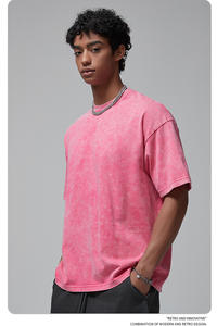 Camisetas Personalizadas de 325G, Camisetas 100% Algodón para Hombre, Camisetas Retro Lavadas de Alta Calidad para Hombre y Mujer al por Mayor para Impresión - Product Image 2