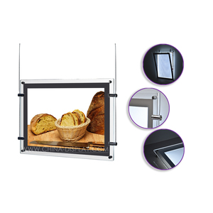 Supports de panneaux publicitaires lumineux en acrylique pour agences de voyage A2 A3 A4, à fixer au mur, pour la vente au détail - Product Image 5
