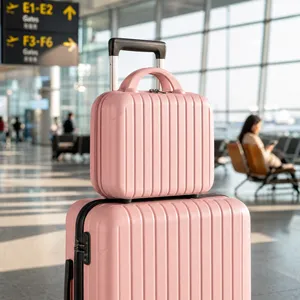 OEM Available 14" Mini Women Travel Cosmetic Case Multi-purpose Portable Storage <b>Box</b> <b>Makeup</b> Storage Luggage - Product Image 1