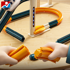Circuit de course pour voitures spatiales à 360° avec rails à assembler soi-même en plastique, 18 pièces, pour enfants de 3 à 5 ans - Product Image 4