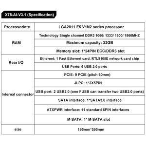 New Main Board X79 9gpu Motherboard for Rtx3060 3060ti Dedicated Graphics Card - Product Image 6