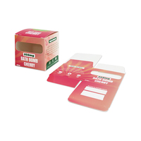 Boîte en carton pliable personnalisée écologique avec fenêtres, impression de film brillant, emballage en carton