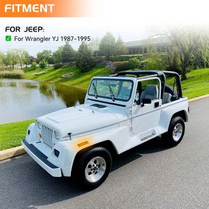 FetonAuto Ambre Blanc Led Feux de Signalisation Latéraux pour <span class=keywords><strong>JEEP</strong></span> <span class=keywords><strong>Wrangler</strong></span> <span class=keywords><strong>YJ</strong></span> 1987-1995 Led Non Séquentiel Réflecteur Voyants - Product Image 6