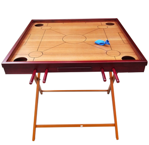 Vecchio Shanghai pieghevole tavolo in legno massello per anziani Standard ricreazione Kronchis Puzzle piscina in pelle di lana dipinta - Product Image 1