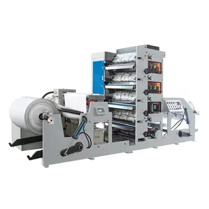 4/ 6 Color Printer Price Paper Cup Flexo Printing Machine For Sale