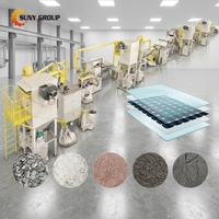 Ligne de recyclage automatique de panneaux solaires aux normes européennes, machine de démontage de modules photovoltaïques, certifiée CE, séparateur de silicium, aluminium et verre