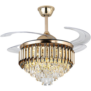 Invisible Fan <b>Light</b> Crystal <b>Ceiling</b> Fan Led <b>Light</b> 10-15M2 Living Room Bedroom Home Decor - Product Image 2