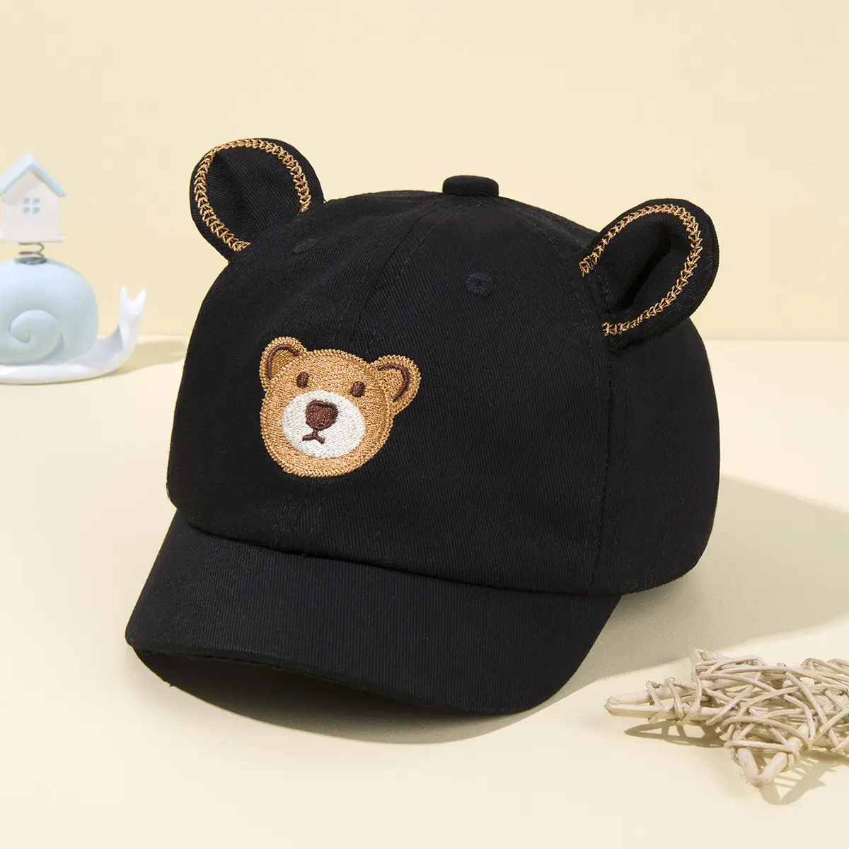 Cute Lovely baseball baby cap bear ears animal casual adjustment baby hat