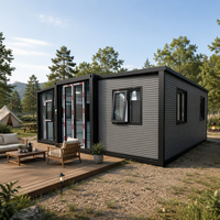 Maison préfabriquée extensible de 20 pieds ou 40 pieds aux normes australiennes, 1 à 5 chambres, maison de luxe, bâtiment résidentiel, bar, bureau