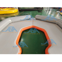 Plateforme flottante gonflable Île aquatique / Tapis de quai gonflable pour jet ski en matériau DWF pour bateau