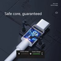 Promo Heboh Kabel Data Pengisian Cepat 1 Meter Tipe-C ke Tipe-C untuk Ponsel Android, Kabel USB C Quick Charge Bahan TPE