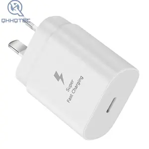 Note 10 25W AU Plug Mobile Phone Type C Usb Phone Charger For Samsung Note 10 Super Fast Charger