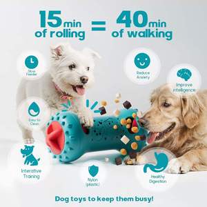 Juguete Ecológico de Plástico para Perros con Compartimento Oculto para Comida, para Aliviar el Aburrimiento, Sabor a Pollo, Diseño Autoentretenido - Product Image 6