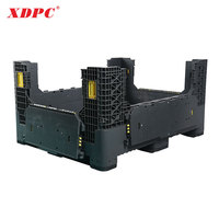 XDPC 1470*1140*760mm boîte de palette en plastique pliable conteneur de palette en plastique pliable pour fruits et légumes