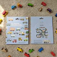 Circuit de train magnétique interactif pour enfants - Jeu éducatif sur le transport avec véhicules et panneaux de signalisation