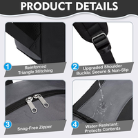 Sac à dos de voyage décontracté pour homme, léger et tendance, avec logo personnalisé, résistant à l'eau, pour ordinateur portable 16 pouces