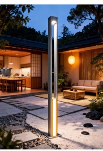 Lámpara de jardín de alta luminosidad de 30/50W, impermeable IP65, para paisajismo, con poste, luz de columna para patio, luz LED para calle. - Product Image 3