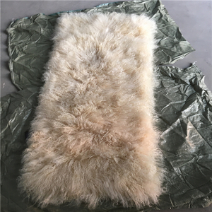 Fourrure d'animal longue et <span class=keywords><strong>bouclée</strong></span>, <span class=keywords><strong>laine</strong></span> pour <span class=keywords><strong>chaise</strong></span>, fourrure de Mongolie - Product Image 2