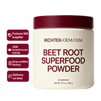 Poudre de Betterave Naturelle Superalimentaire à Base de Plantes, Favorise un Mode de Vie Actif et une Circulation Saine, Sans Soja ni Gluten