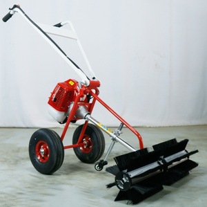 Cepilladora de césped portátil de plástico para limpieza de césped, pequeña, montada lateralmente, a gasolina, monocilíndrica, refrigerada por aire - Product Image 1