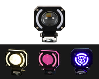 Phare LED tout-terrain Angel Eyes, étanche IP67, 5000 lumens, faisceau spot/diffuse, DC9-32V 50W, rétrofit, matrice multi-LED pour