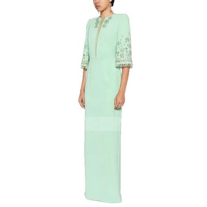 jade green summer dress Ireland Silky Angel Sleeve Faux Wrap Dress Jade main image 0