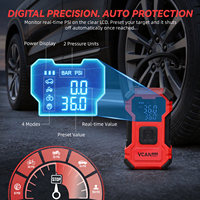 Kit de réparation de pneus crevés avec compresseur d'air, pompe à air portable 150 PSI avec arrêt automatique et LED, kit de réparation de pneus robuste pour voiture, SUV