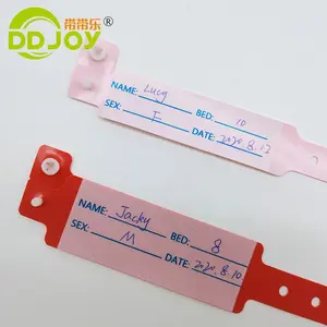DDJOY Factory Wholesale Custom Hospital Medical Patient Id Child Wristband