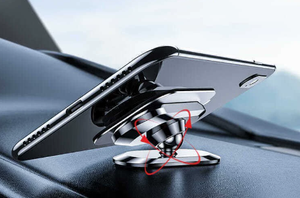 Supporto Magnetico per Telefono e GPS da Auto, Regolabile a 360 Gradi, Portatile, in Acciaio Inossidabile, con Altezza Regolabile - Product Image 4